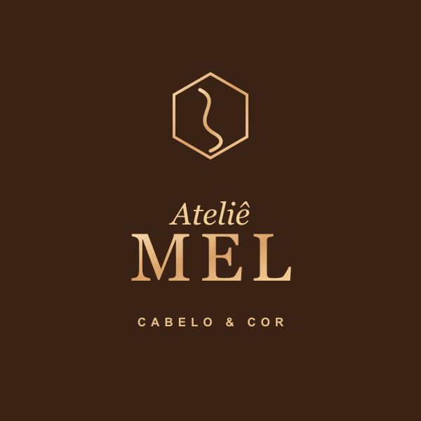 Logo Ateliê Mel • Cabelo & Cor