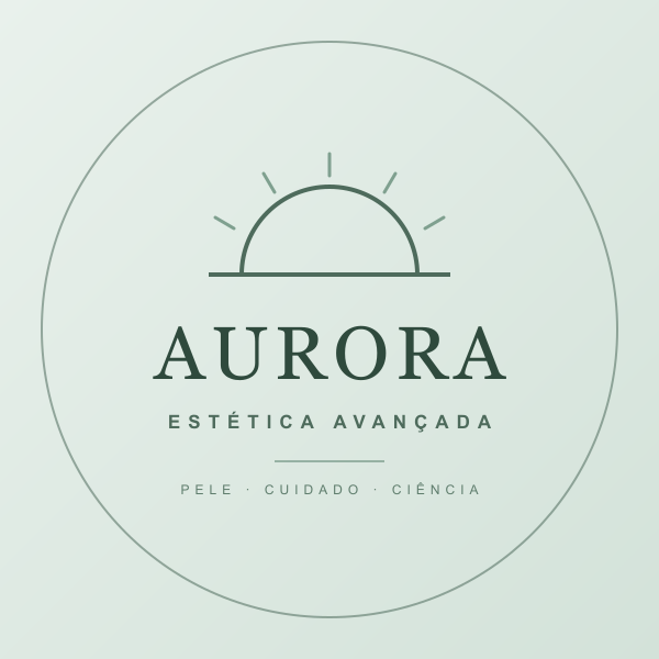 Logo Clínica Aurora • Estética Avançada
