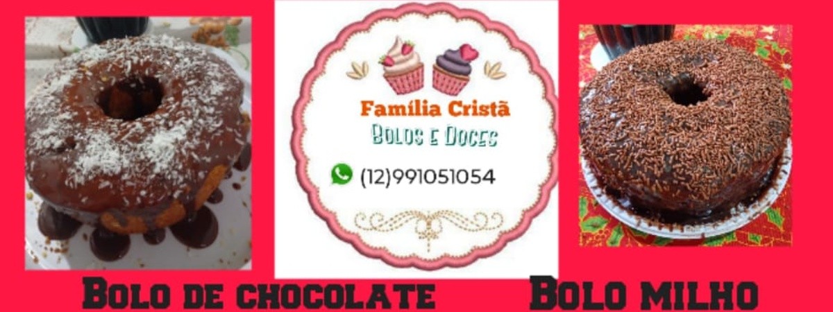 Capa de Família Cristã Bolo e Doces