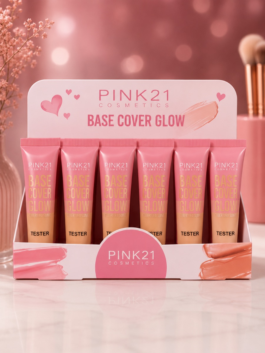 Base facial em 6 tipo de cor