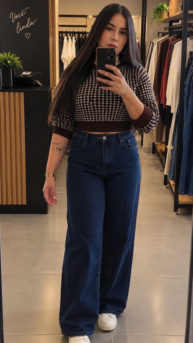 Tamanho 42/ Cor: jeans escuro
