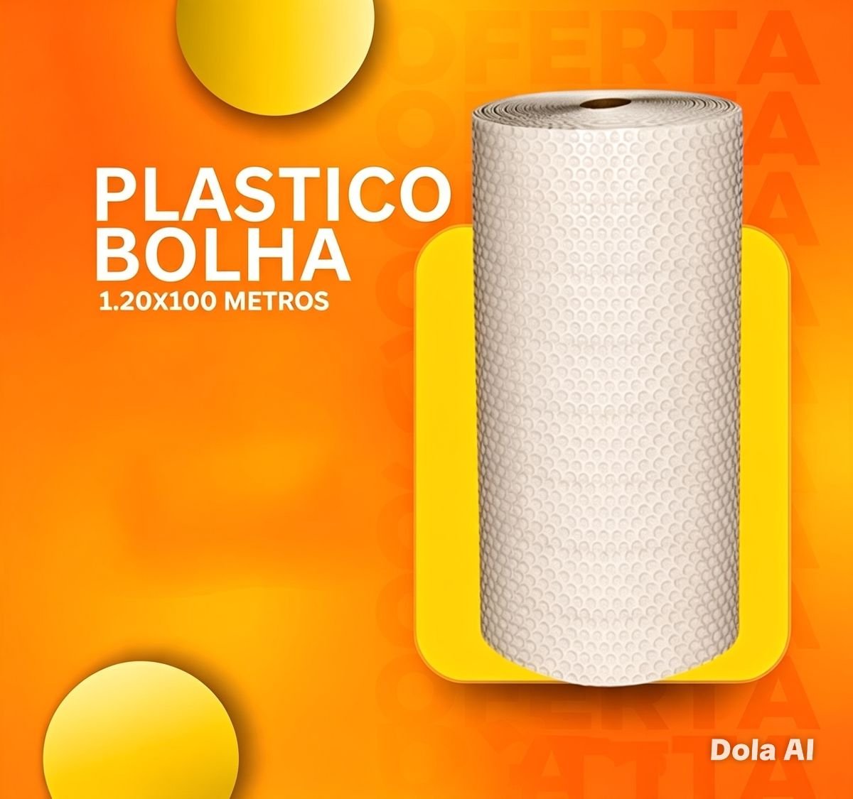 Plástico bolha 1.20x100m