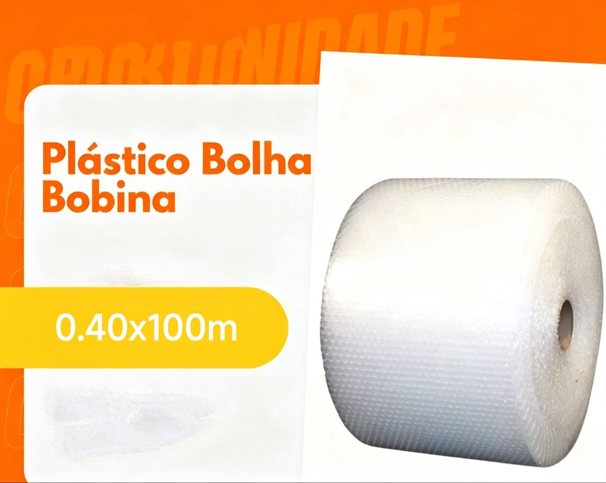 Plástico bolha 0.40x100m
