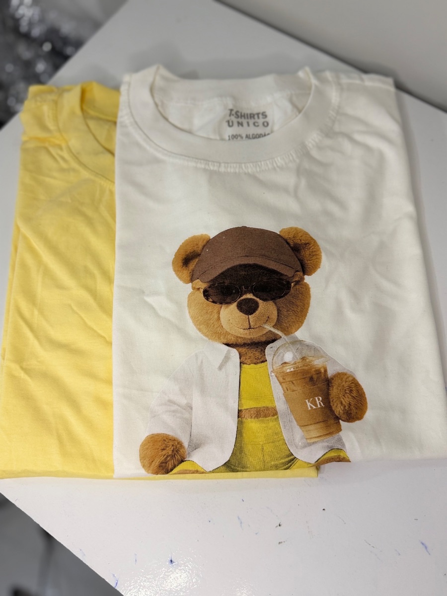 Kit tshirt amarelo 