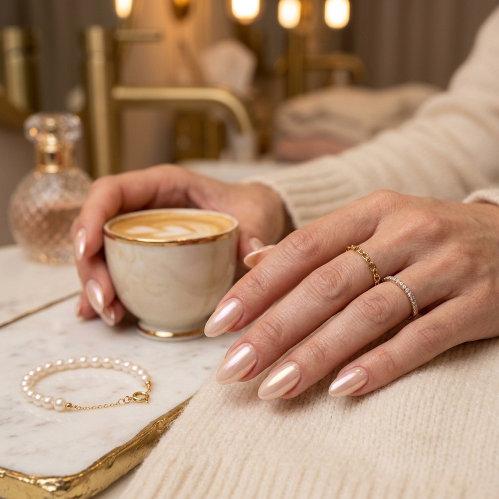 Esmaltação em Gel Nude Glazed Donut