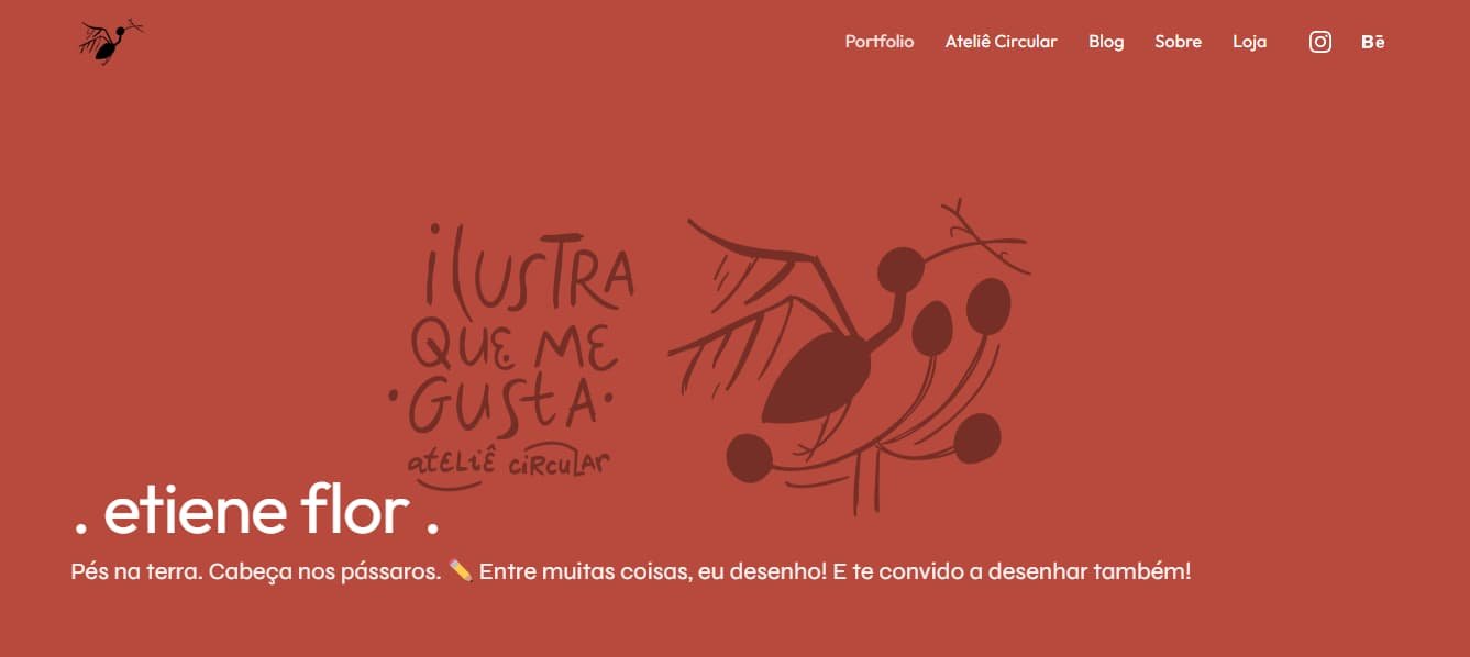 Criação de Portfólio Ilustra que me Gusta