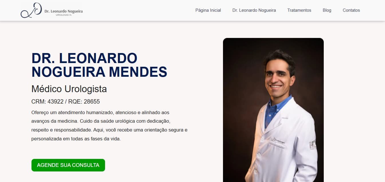 SEO do site do Dr. Leonardo Nogueira