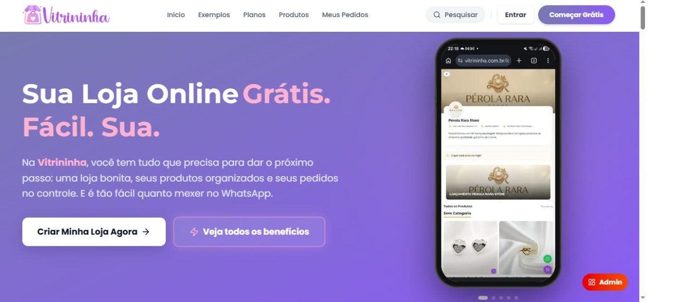 Desenvolvimento da Vitrininha